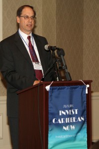 Mr. Alan Loewenstein, managing partner of Wedgewood Investment Group delivered the keynote address at the 2013 Avalon Invest Caribbean Now forum in New York city on June 5, 2013. (Hayden Roger Celestin image) 