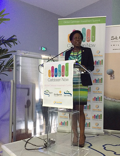 Hon. Jeanne Rogers-Vanterpool, President of the Office of Tourism of Saint Martin, made the disclosure to delegates gathered at the elite invitation only Invest Caribbean Now conference, held on the island from September 24-25th.